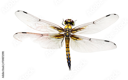 Dragonfly Resting on a Blossom isolated on transparent Background © Sehar