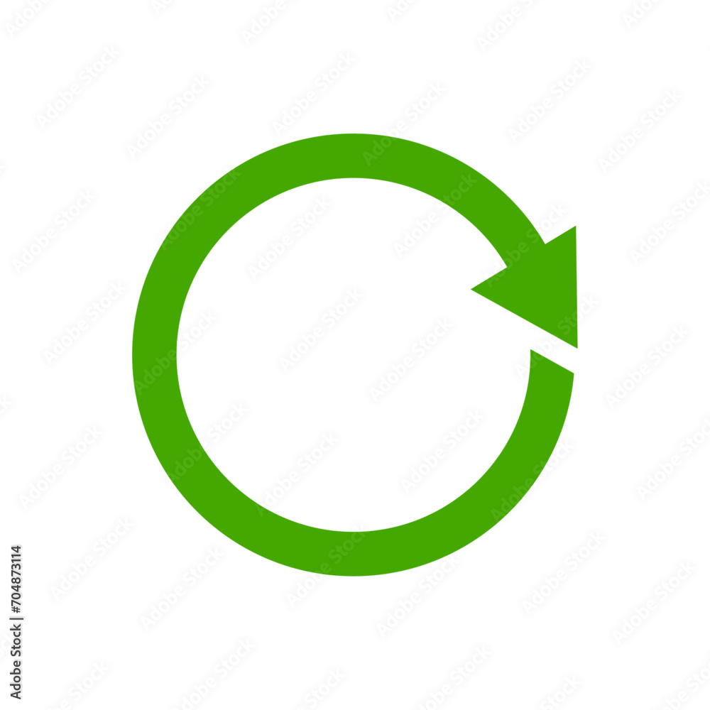 green sync rotate sign icon vector design green sync rotate sign icon vector design