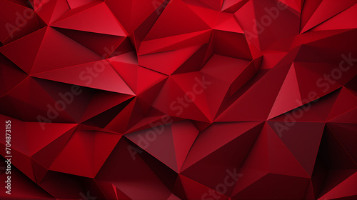 Light Red polygonal background. Creative illustration in halftone style with gradient.