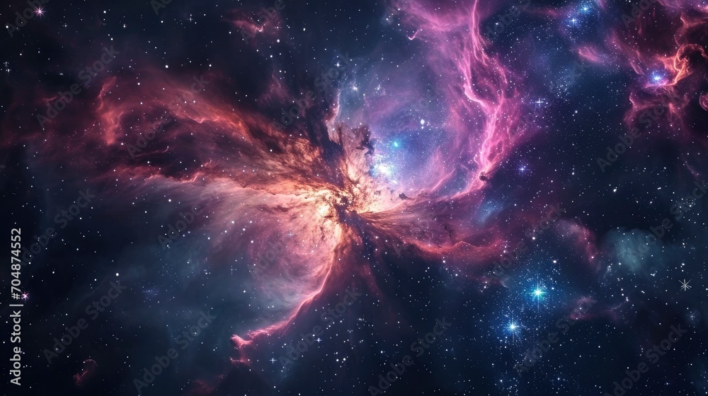 Space nebulas concept background
