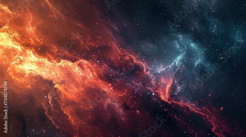 Space nebulas concept background photo