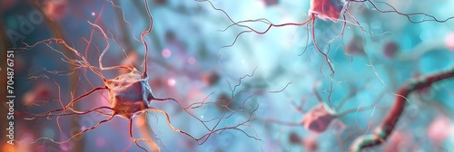 Baby human tissue producing new neurons derived from stem cells photo