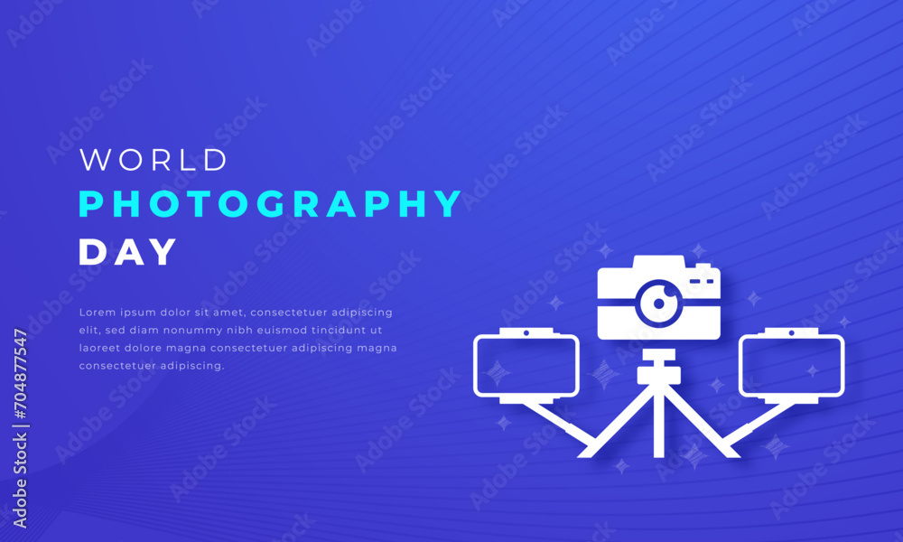 World Photo or Photography Day Paper cut style Vector Design Illustration for Background, Poster, Banner, Advertising, Greeting Card World Photo or Photography Day Paper cut style Vector Design Illustration for Background, Poster, Banner, Advertising, Greeting Card
