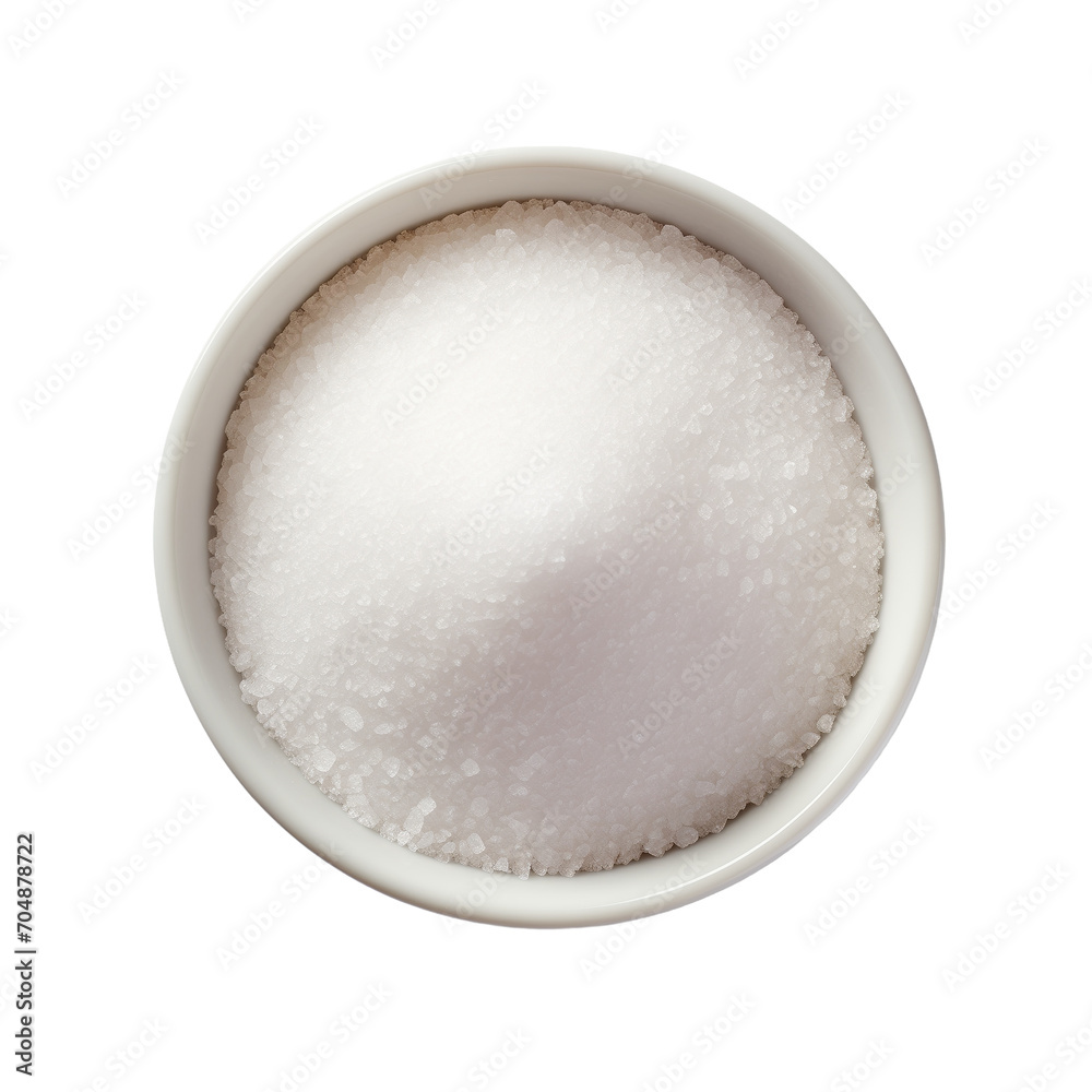Sugar in a bowl isolated on white background Sugar in a bowl isolated on white background