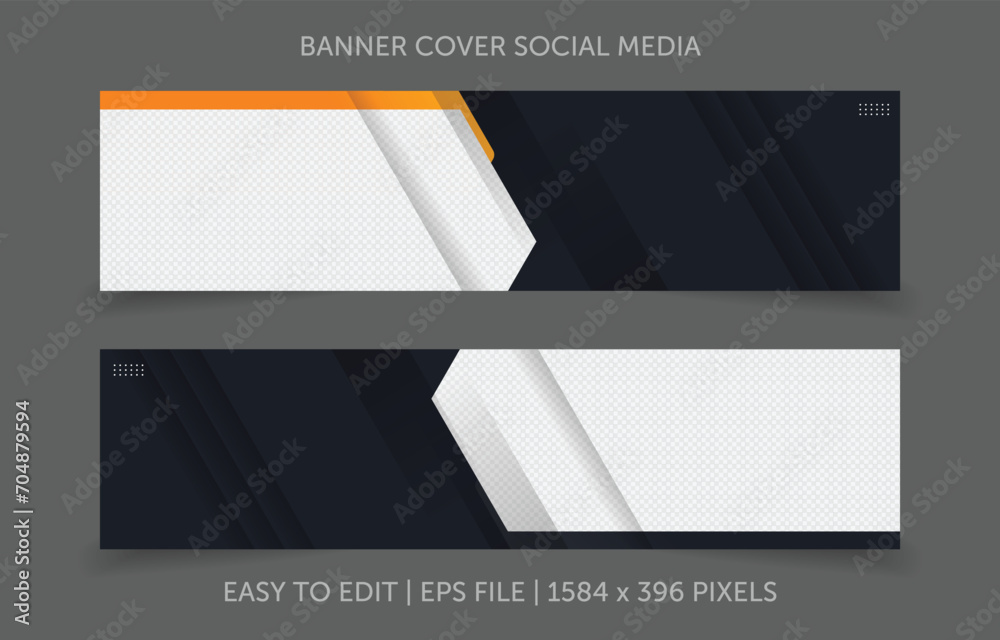 Banner design template vector design for social media cover Banner design template vector design for social media cover