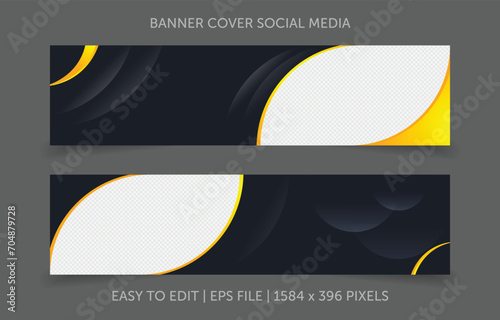 Banner design template vector design for social media cover