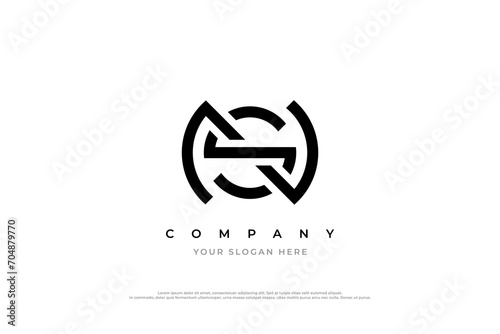 Simple NS Logo or SN Monogram Logo Design