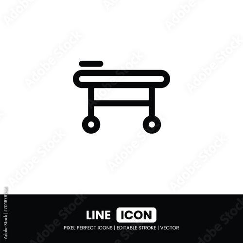Stretcher icon pixel perfect | Vector outline illustration