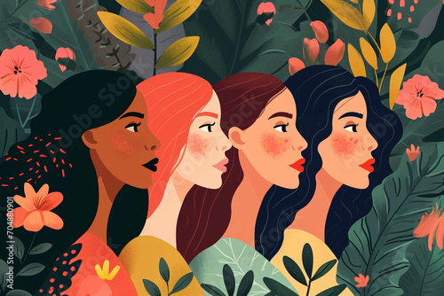 Women day - Women illustration - AI Generative