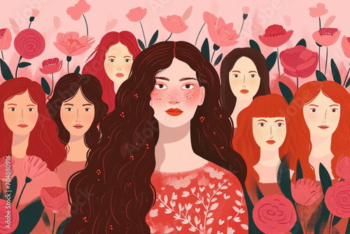 Women illustration - AI Generative