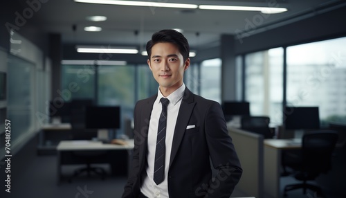 Young adult businessman in office
