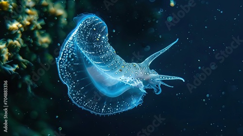 Sea butterflies are one of the most amazing groups of planktonic creatures.  photo