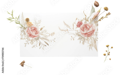 Chic Card Detailing Isolated on Transparent Background PNG.