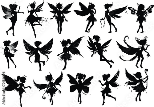 Set of Fairy Silhouette Collections photo