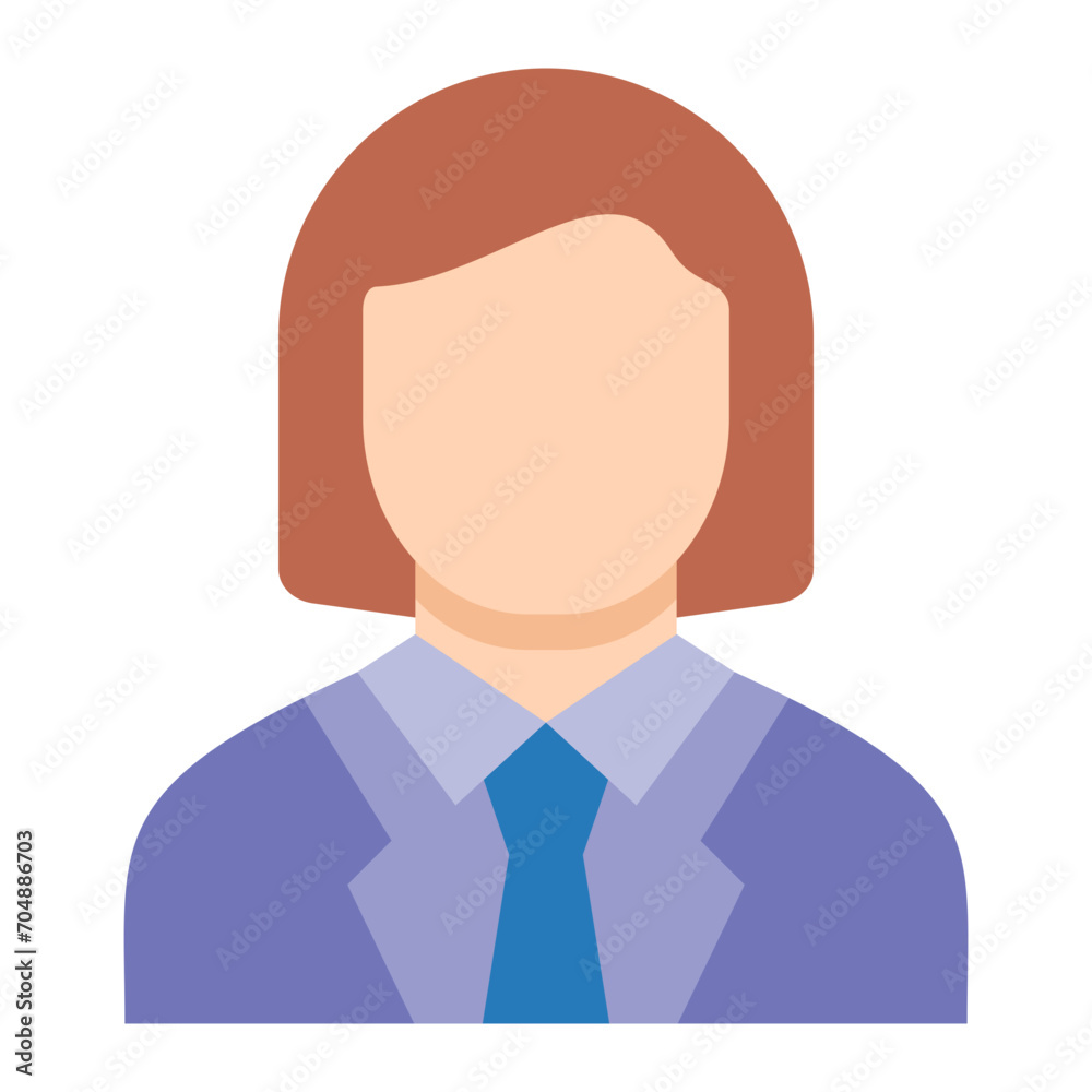 Female Accountant Icon Female Accountant Icon