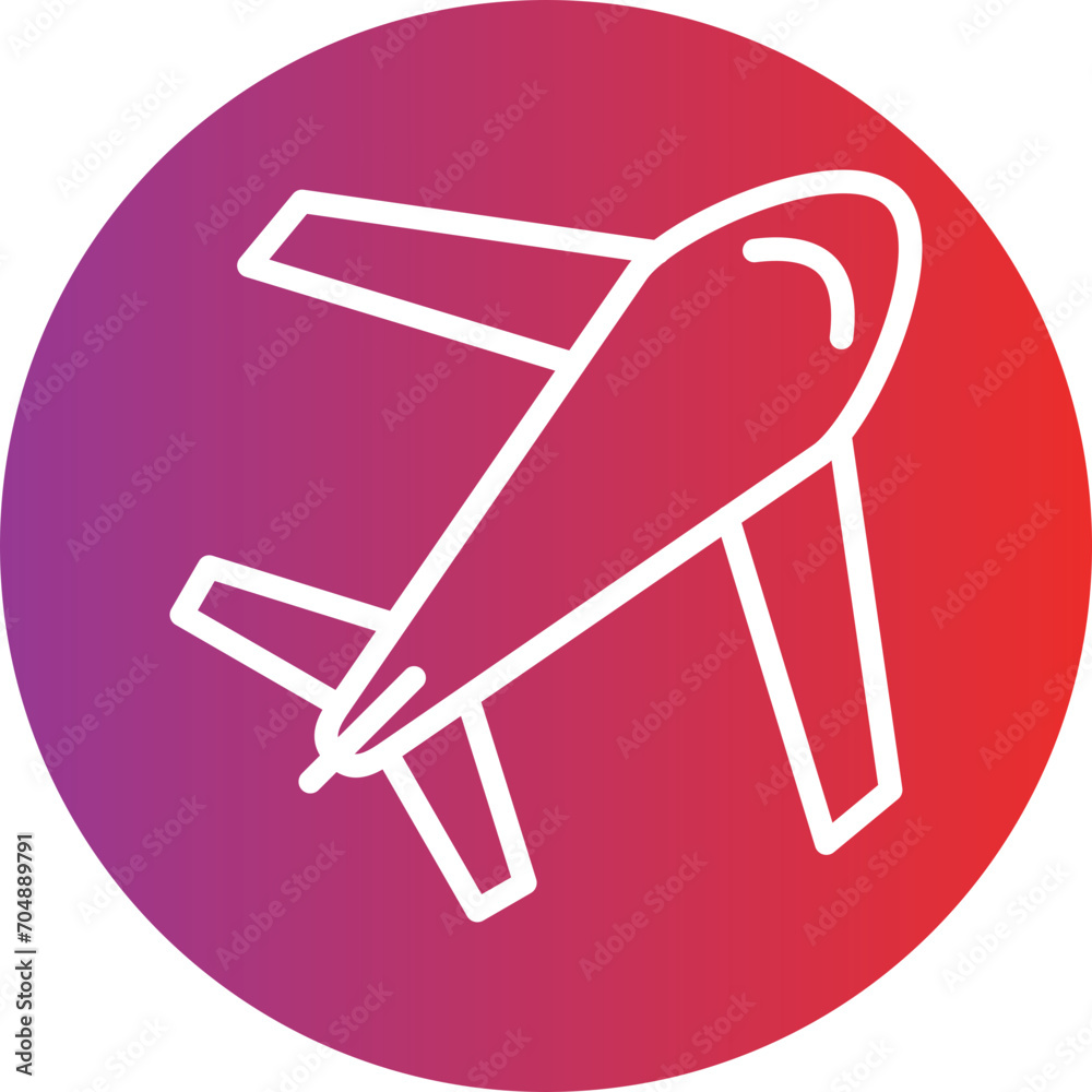 Airplane vector icon style Airplane vector icon style