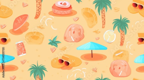 Summer seamless background