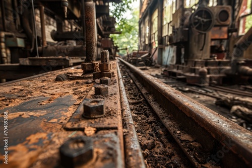 pipe in construction for plumbing or infrastructure projects in factory professional photography © NikahGeh