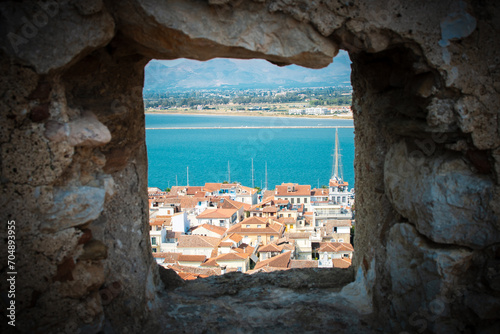 view of Nafplio from Akronafplia