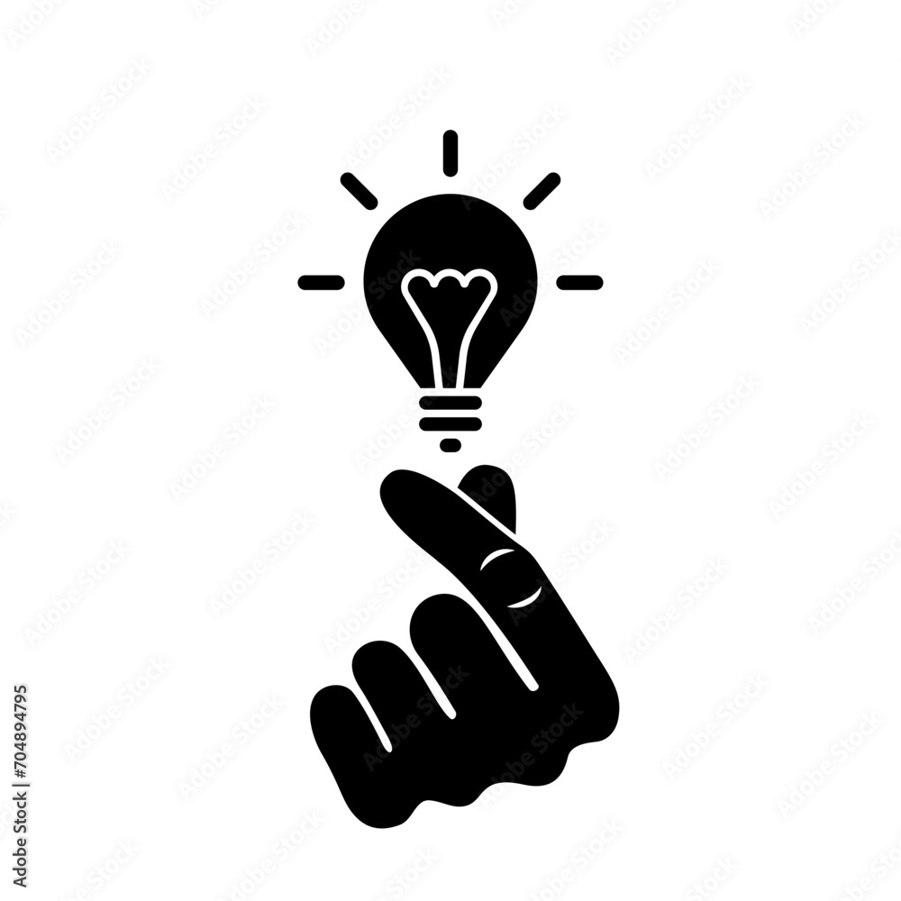 The idea appeared. Snapping fingers and the appearance of a new idea. Snap concept. Vector illustration flat style design. Idea and solution. Modern innovation concept. Fast decision. The idea appeared. Snapping fingers and the appearance of a new idea. Snap concept. Vector illustration flat style design. Idea and solution. Modern innovation concept. Fast decision.