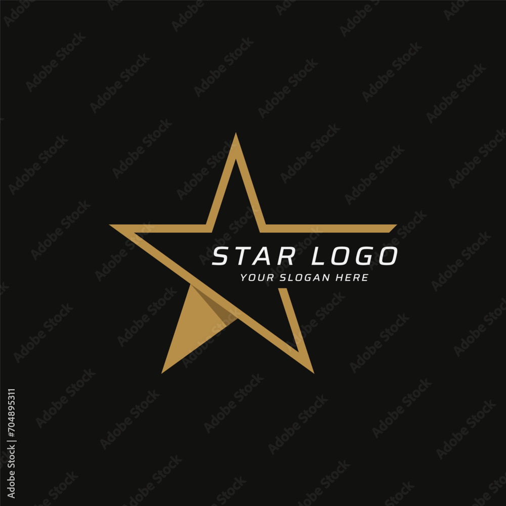 Modern and unique geometric star abstract logo template design. Logo for business, brand and company.