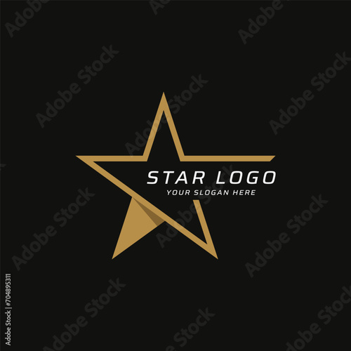 Modern and unique geometric star abstract logo template design. Logo for business  brand and company.