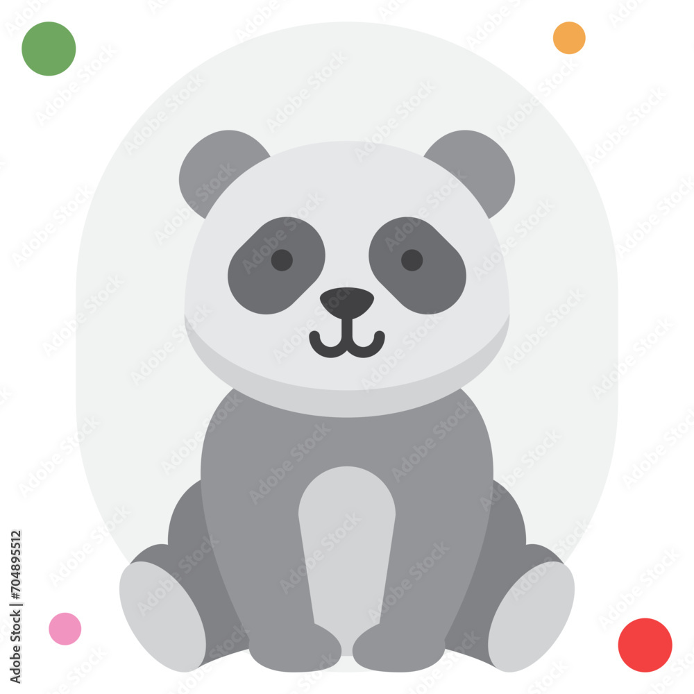 Naklejka premium Panda Icon