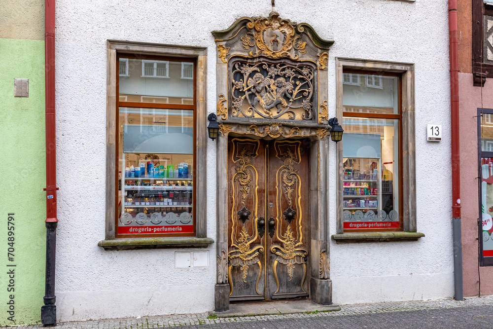 Eine schöne alte Haustür in Danzig.