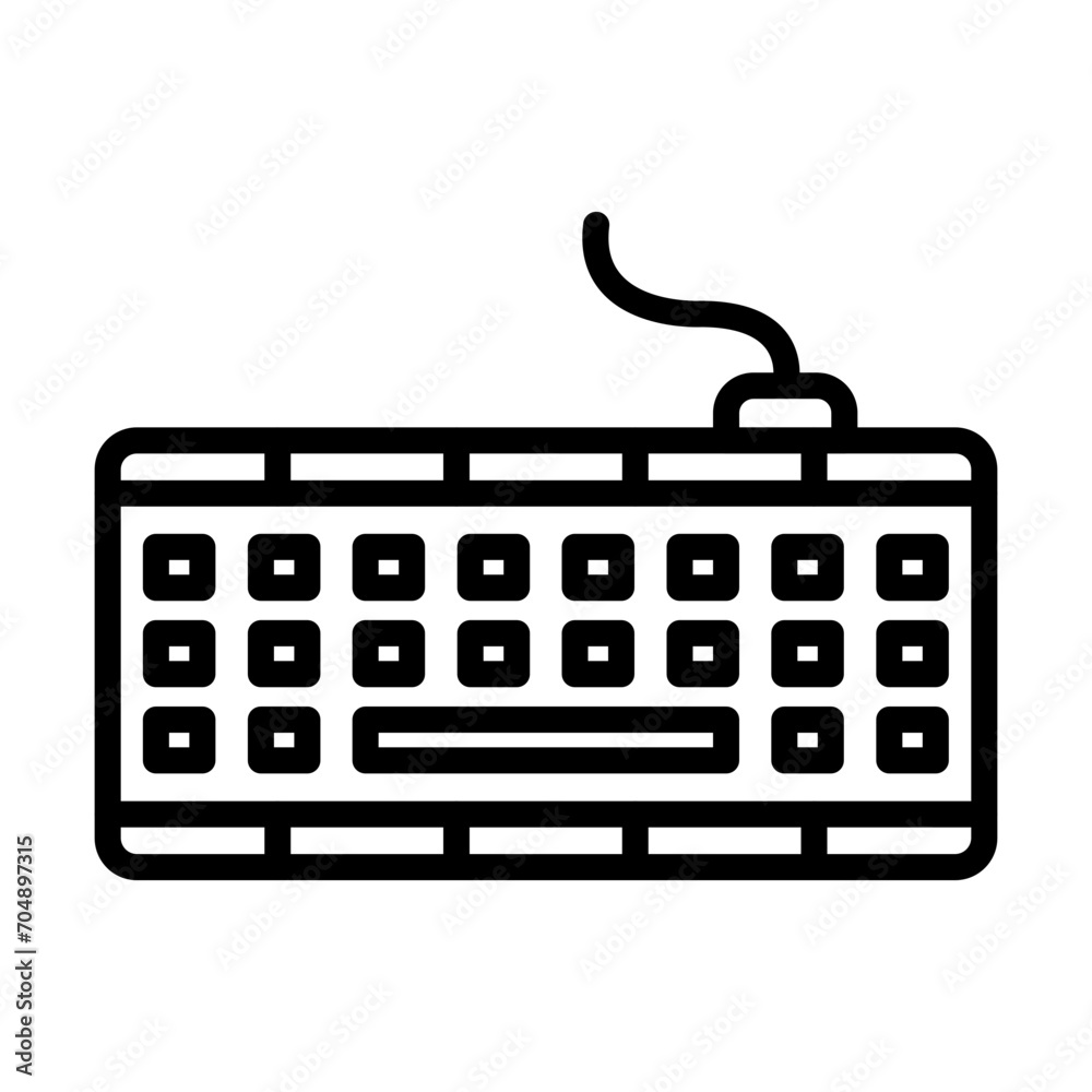 Keyboard Line Icon Keyboard Line Icon