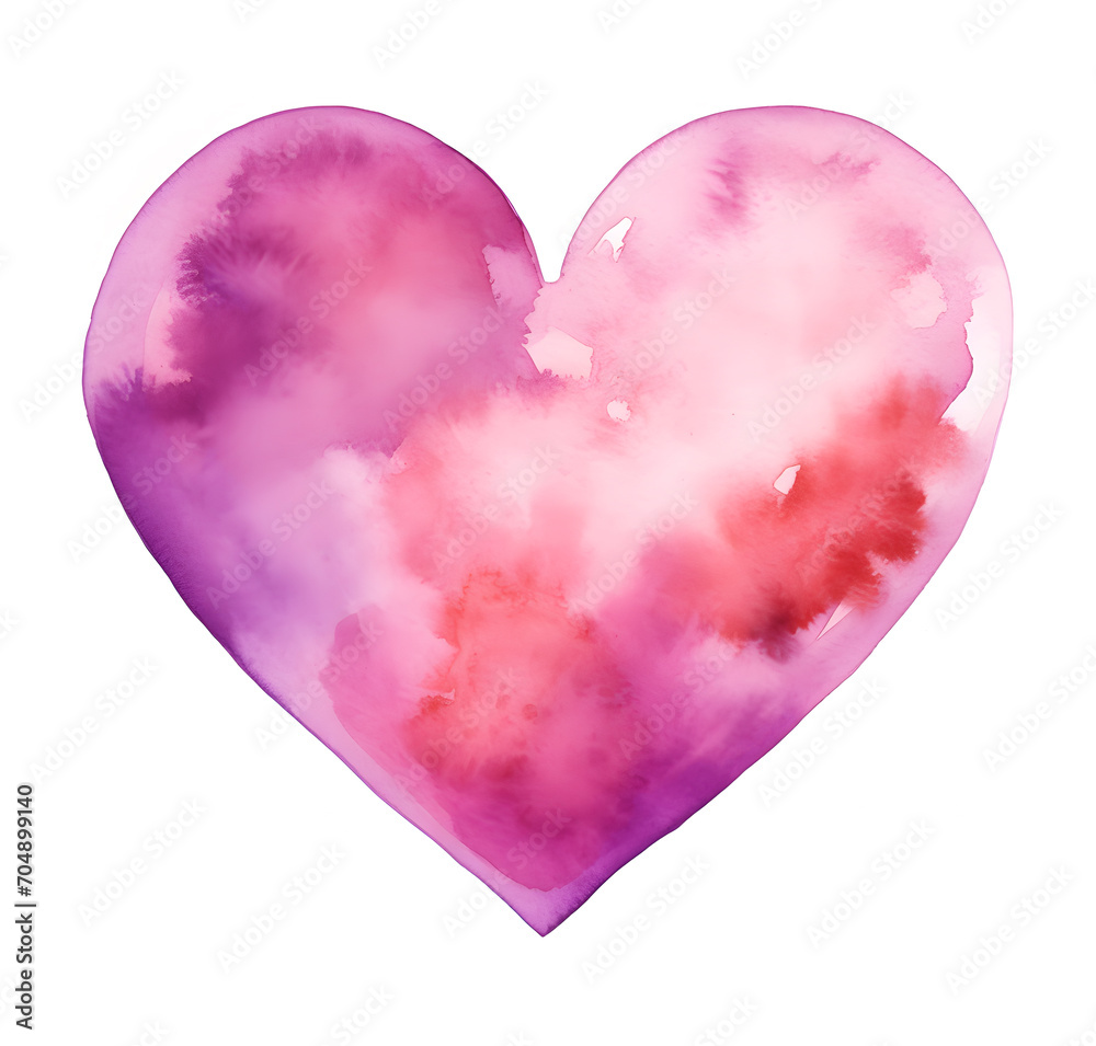Hand-drawn painted red heart, element for design. Valentine's day. For holiday, postcard, poster Hand-drawn painted red heart, element for design. Valentine's day. For holiday, postcard, poster