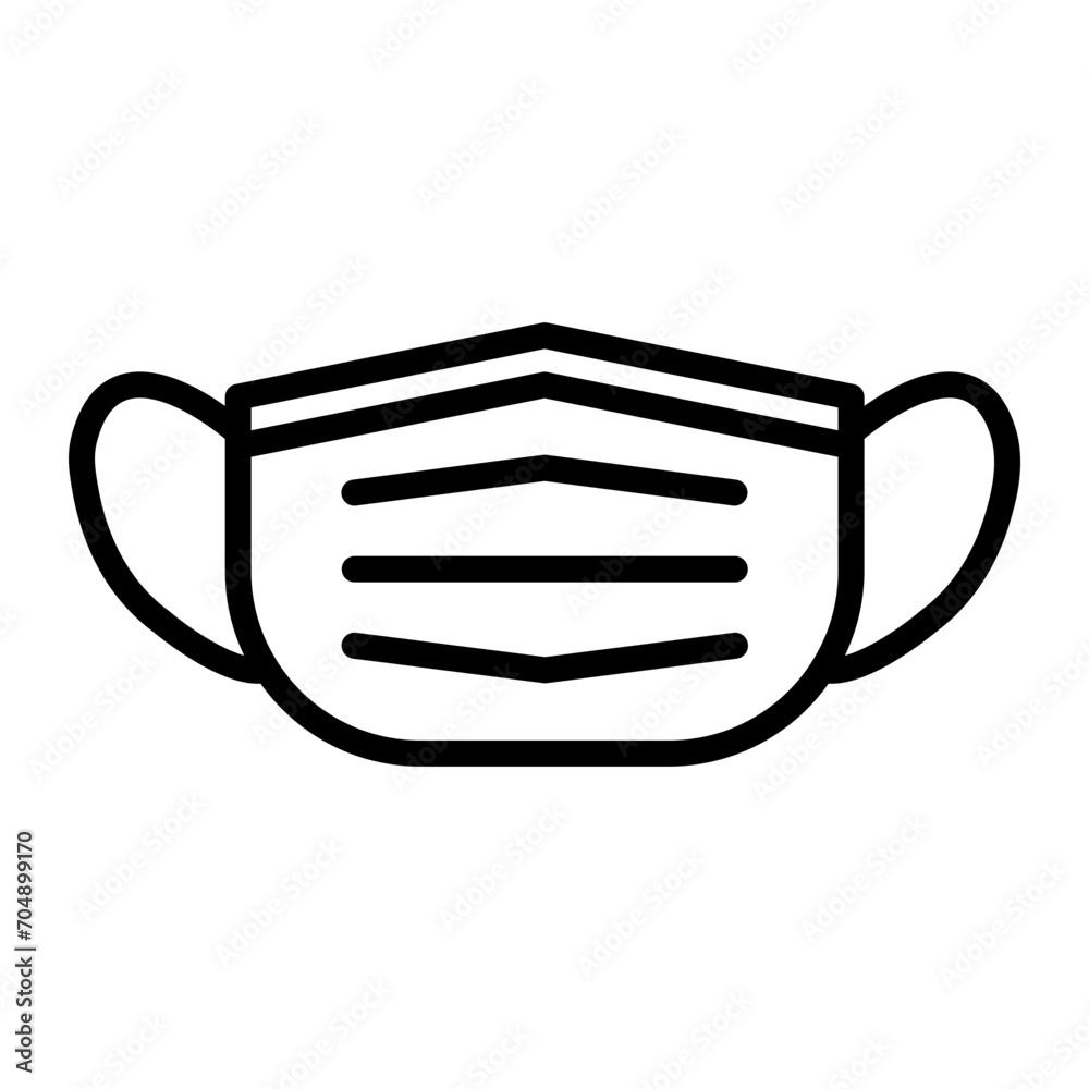 Face Mask Line icon