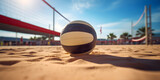 Volleyball ball on the beach Volleyball ball on the sand, Volley ball on the beach sand.