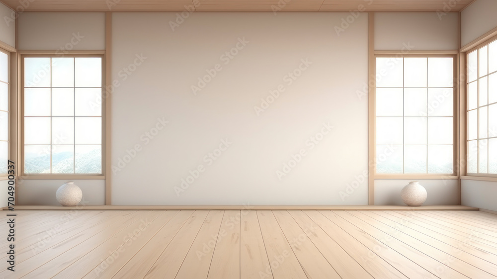 Empty room,Clean japanese minimalist room interior Empty room,Clean japanese minimalist room interior