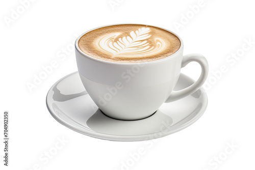 The Cappuccino Mug Isolated On Transparent Background