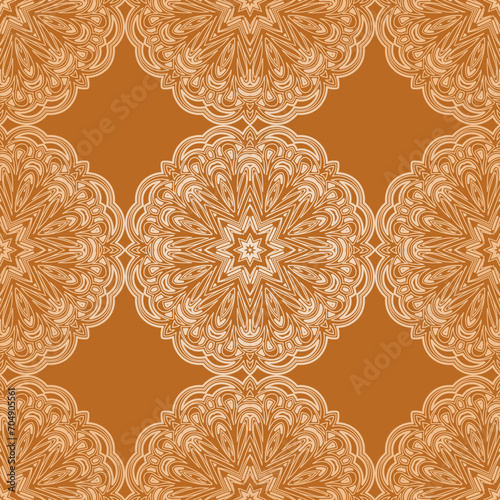 Abstract floral seamless pattern. geometry, mandala design. vector. for invitation, bridal, wedding, wallpaper