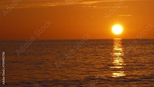 sunset in the sea
