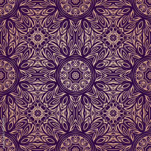 Hand drawn seamless pattern, repeating lace texture for textile fabric print. vector