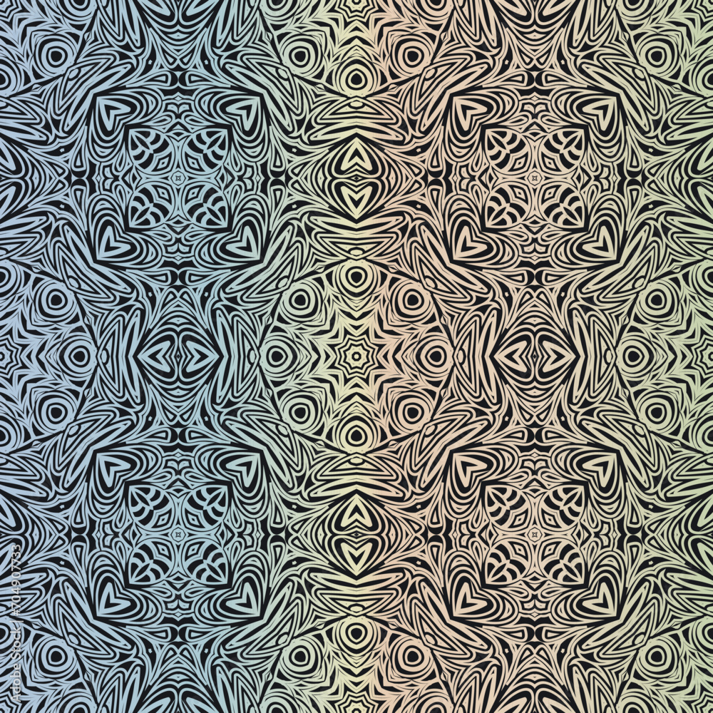Hand drawn seamless pattern, repeating lace texture for textile fabric print. vector