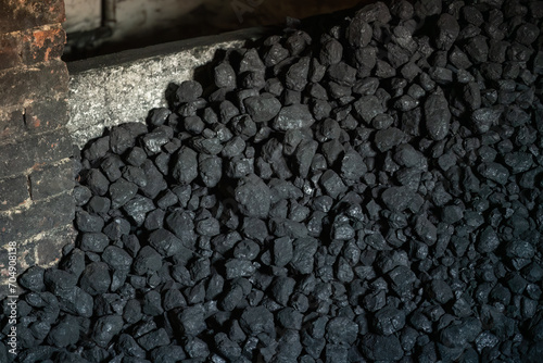 Coal Industry and Energy: A Closeup of Natural Black Coals for Fuel and Power