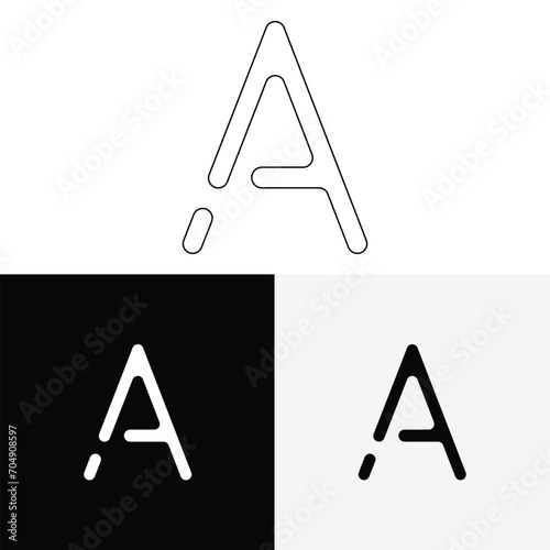 A Premium Vector latter logo design. Creative Logo. Vector Illustration logo. letters Logo. Creative Logo Minimal feminine monogram and logo. Elegant leaves. Modern design. 