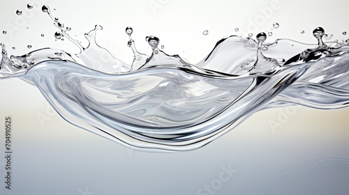 White water splashes close up , clear fluid splash 