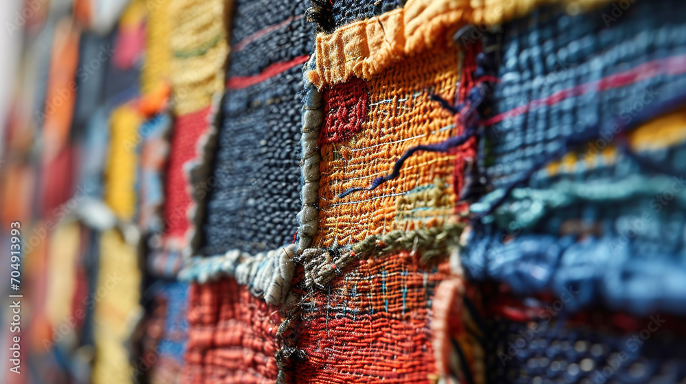 Various samples of fabric materials. Various samples of fabric materials.