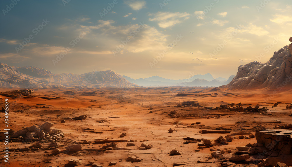 Naklejka premium arid desert