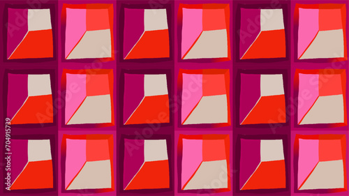 Minimalist abstract geometric shapes pattern. Beautiful unique contemporary print. Fashionable template for design.