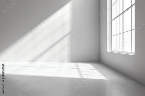 white wall with drop shadow and light for background banner template