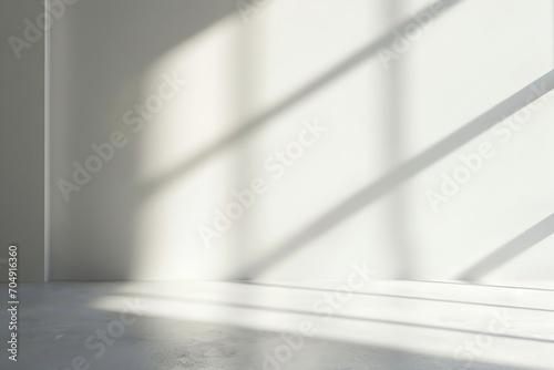 white wall with drop shadow and light for background banner template