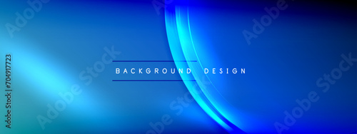 Vector abstract background - liquid transparent bubble shapes on fluid gradient with shadows and light effects