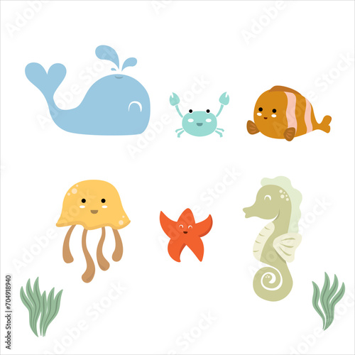 Under The Sea Kids Books Illustrations Logo