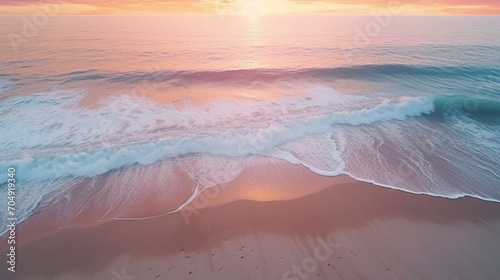 close up of beach with pink sand photo