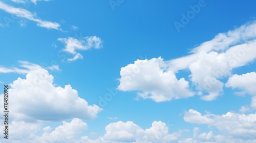 Background blue sky with light white clouds